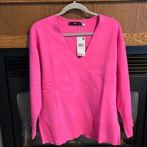 Mango Hot Pink Sweater